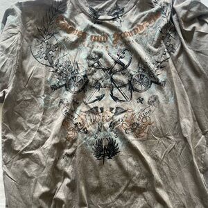 Aqua Vintage Graphic Tee